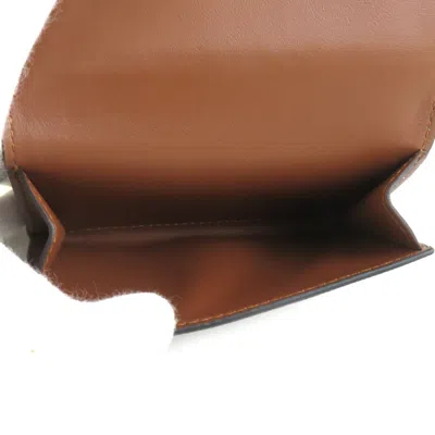 Pre-owned Burberry Brown Coated Canvas Wallet (tri-fold) ()