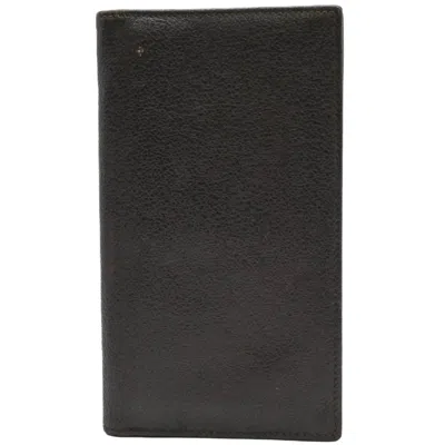 Pre-owned Bvlgari Brown Leather Long Wallet (bi-fold) ()