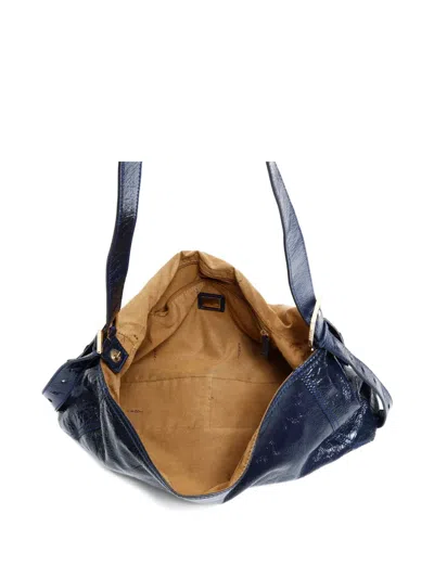 Pre-owned Fendi 2000-2015 Mamma Baguette Shoulder Bag In Blue