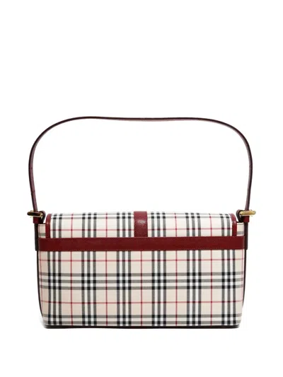 Pre-owned Burberry 1990-2000s House Check Shoulder Bag In Neutral