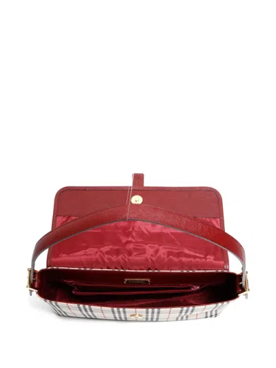 Pre-owned Burberry 1990-2000s House Check Shoulder Bag In Neutral