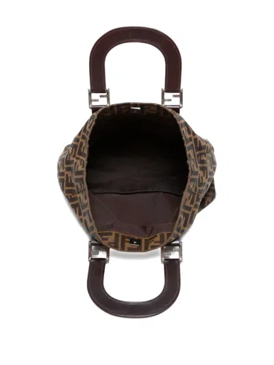Pre-owned Fendi 1990-2000s Zucca Handbag In Brown