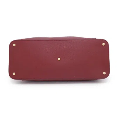 Pre-owned Cartier Red Color Leather Tote Bag ()