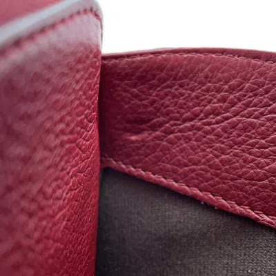 Pre-owned Cartier Red Color Leather Tote Bag ()