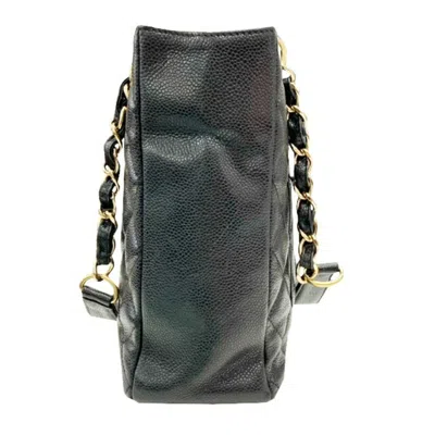 Pre-owned Chanel Black Grained Calfskin Tote Bag ()