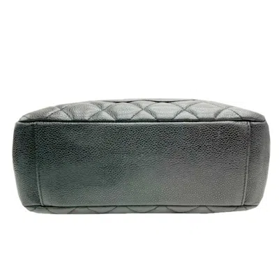 Pre-owned Chanel Black Grained Calfskin Tote Bag ()