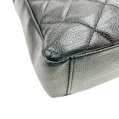 Pre-owned Chanel Black Grained Calfskin Tote Bag ()