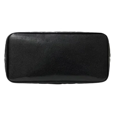 Pre-owned Chanel Black Grained Calfskin Tote Bag ()