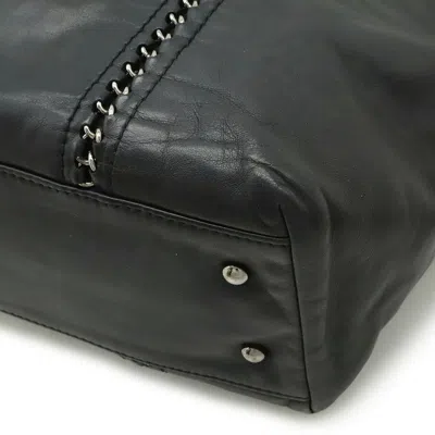 Pre-owned Chanel Black Leather Shoulder Bag Tote Bag ()