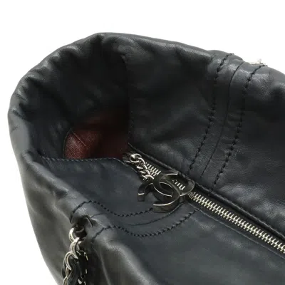 Pre-owned Chanel Black Leather Shoulder Bag Tote Bag ()
