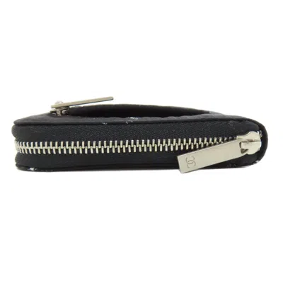 Pre-owned Chanel Black Nylon Long Wallet (bi-fold) ()