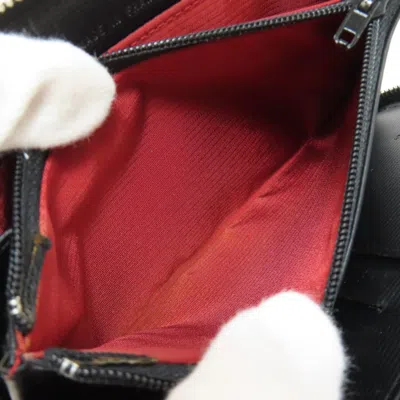 Pre-owned Chanel Black Nylon Long Wallet (bi-fold) ()