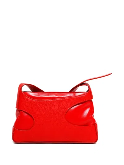 Pre-owned Ferragamo 2015-2025 Cut-out Shoulder Bag In Red