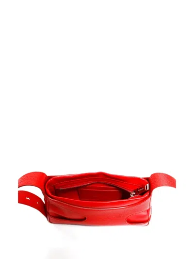 Pre-owned Ferragamo 2015-2025 Cut-out Shoulder Bag In Red