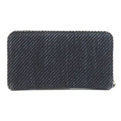 Pre-owned Chanel Navy Canvas Coin Purse/coin Case () In Blue