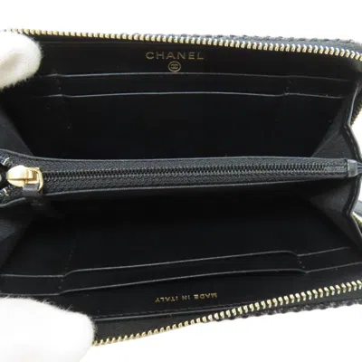 Pre-owned Chanel Navy Canvas Coin Purse/coin Case () In Blue