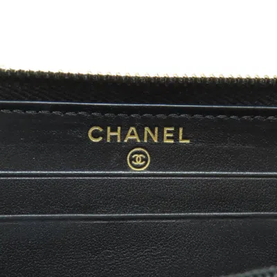 Pre-owned Chanel Navy Canvas Coin Purse/coin Case () In Blue