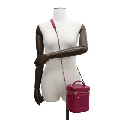 Pre-owned Chanel Purple Leather Shoulder Bag ()