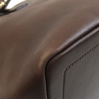 Pre-owned Coach Dark Brown Leather Handbag Tote Bag ()