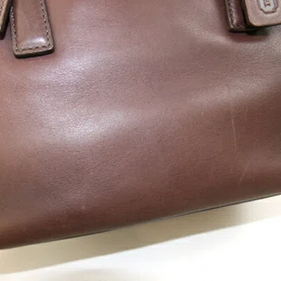 Pre-owned Coach Dark Brown Leather Handbag Tote Bag ()