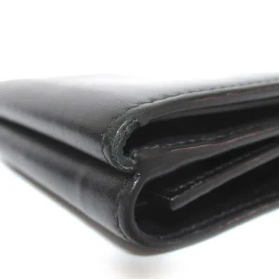 Pre-owned Dolce & Gabbana Black Leather Wallet (tri-fold) ()