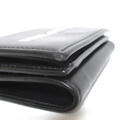 Pre-owned Dolce & Gabbana Black Leather Wallet (tri-fold) ()