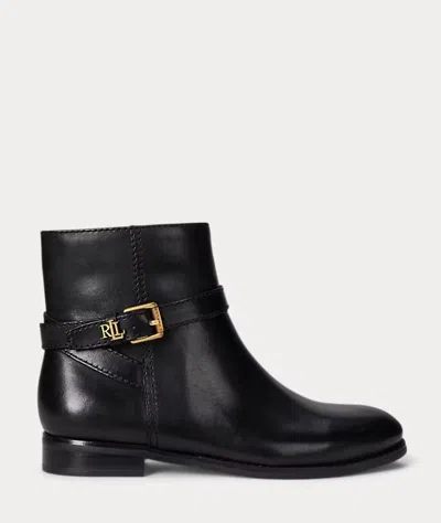 Ralph Lauren Brooke Bt 2 Boots Bootie In Black