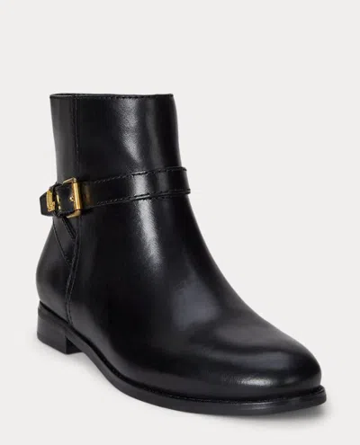 Ralph Lauren Brooke Bt 2 Boots Bootie In Black