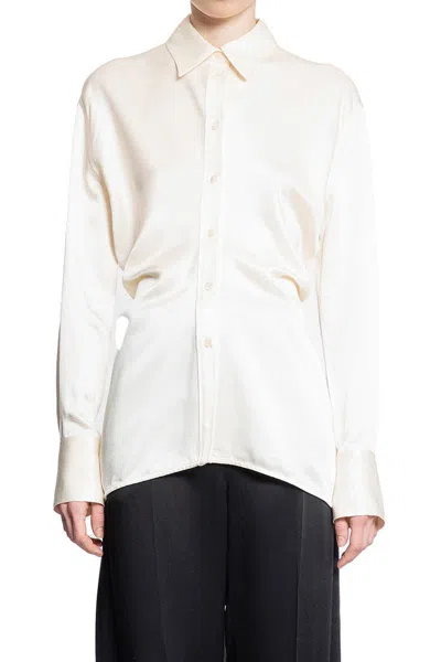 Totême Floral Cotton-blend Jacquard Shirt In Neutral