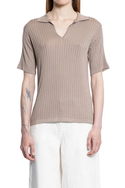 The Row T-shirts & Tank Tops In Gray