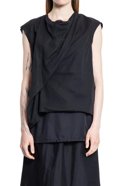 The Row Tops In Black