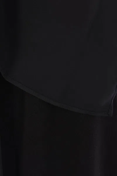 Sacai Short-sleeved Blouse In Black