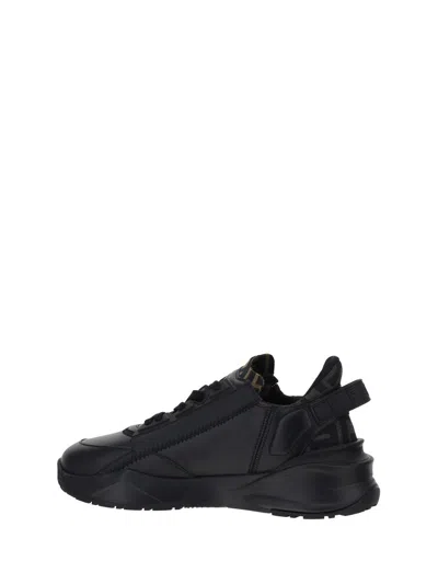 Fendi Men Flow Running Sneakers In Black