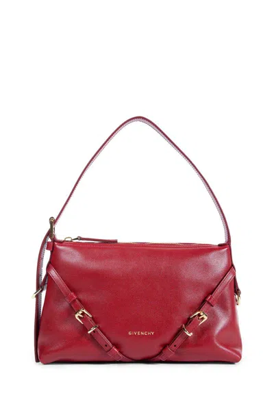 Givenchy Mini Voyou Buckle-detail Leather Tote Bag In Red