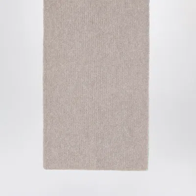 The Row Luthgard Scarf In And Silk Blend In Gray