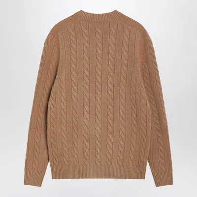 The Row Loneke Cardigan In Light Brown In Nude