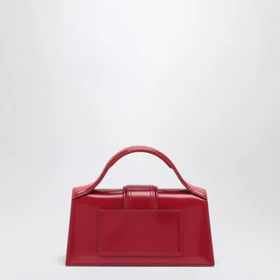 Jacquemus Rectangular Smooth Top Handle Shoulder Bag In Red