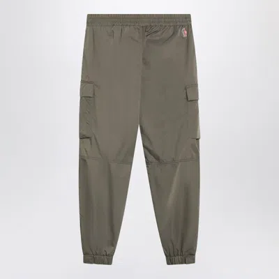Moncler Grenoble Olive Cargo Trousers In Green