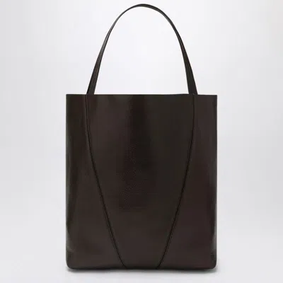 Chloé Large Dark  Spin Tote Bag In Brown