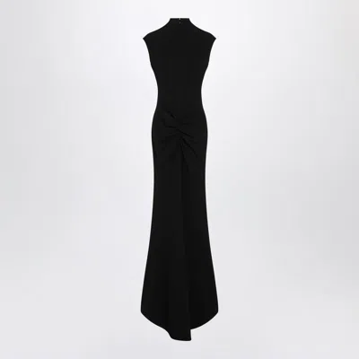 Jacquemus Womens Black La Robe Alba Cap-sleeves Stretch-woven Maxi Dress In Black