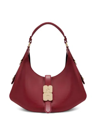 Ganni Compact Kat Tote Bag In Red