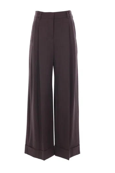Alberto Biani Trousers In Brown