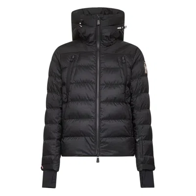 Moncler Down Ski Jacket Sleeve Pocket In Black
