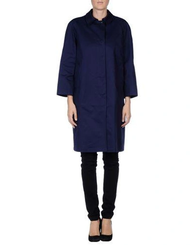 Shop Jil Sander Full-length Jacket In Dark Blue