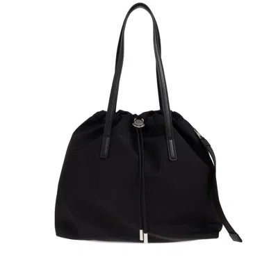Moncler Drawstring Top-handle Tote Bag In Black