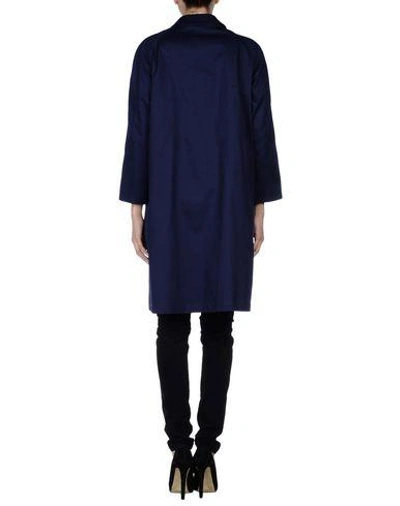 Shop Jil Sander Full-length Jacket In Dark Blue