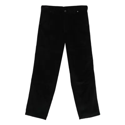 Moncler Corduroy Trousers With Pockets And Loops In Black