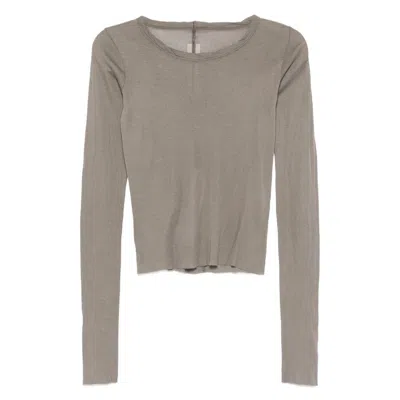 Rick Owens Cotton T Shirts In Gray
