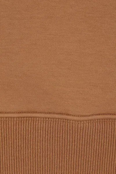 Fendi Men Cotton Hooded Sweatshirt In Brown
