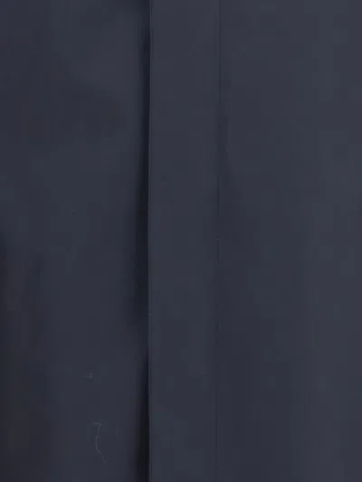 Burberry Men Camden Heritage Coat In Blue